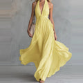 Twist Waist Formal Long Dress