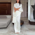 Matching Long Pant Set Women's Elegant Outfit