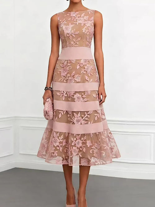 Big Swing Pattern Print Dress