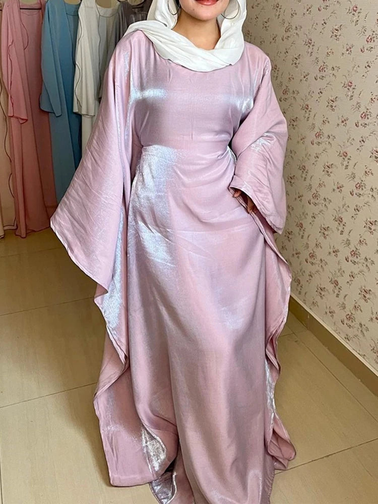 Batwing Sleeves Casual Long Dress