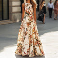 Draped Party Dress Floral Print Size 12