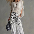 Leopard Print Chiffon 2Pc Suit