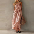 Sleeveless Slanted Shoulder Loose Party Dress