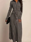 Draped Party Dress Vintage Leopard Print