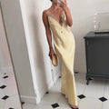 Lace-up Long Dress