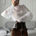 Chiffon Blouse Women's Elegant Long Sleeve Top