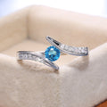 Fashionable Round Zircon Ring For Women