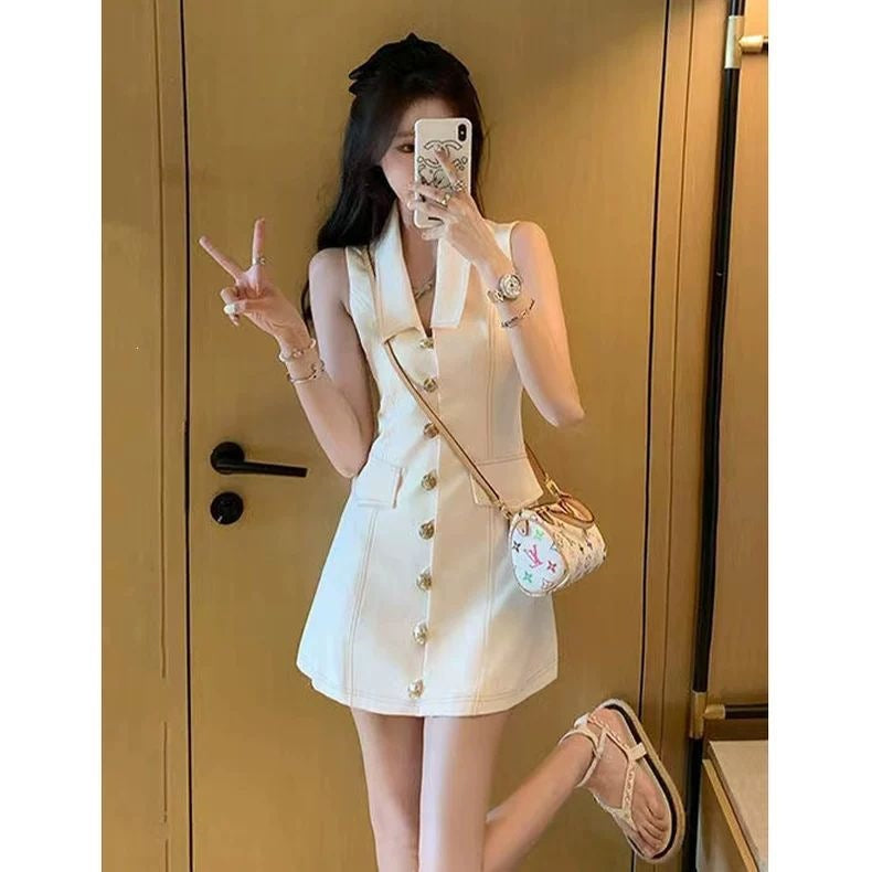 Petite Style Chic Sleeveless Mini Dress
