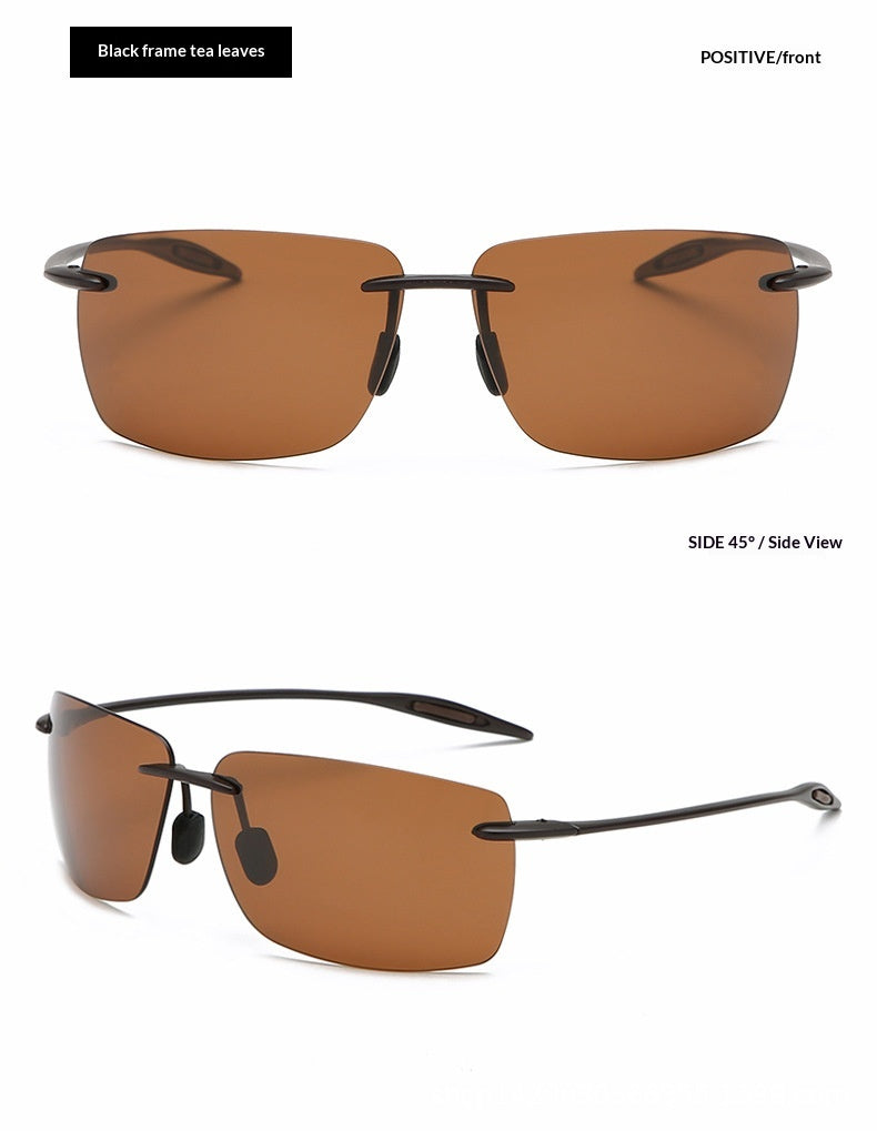Ultra-Light Tr90 Rimless Sunglasses