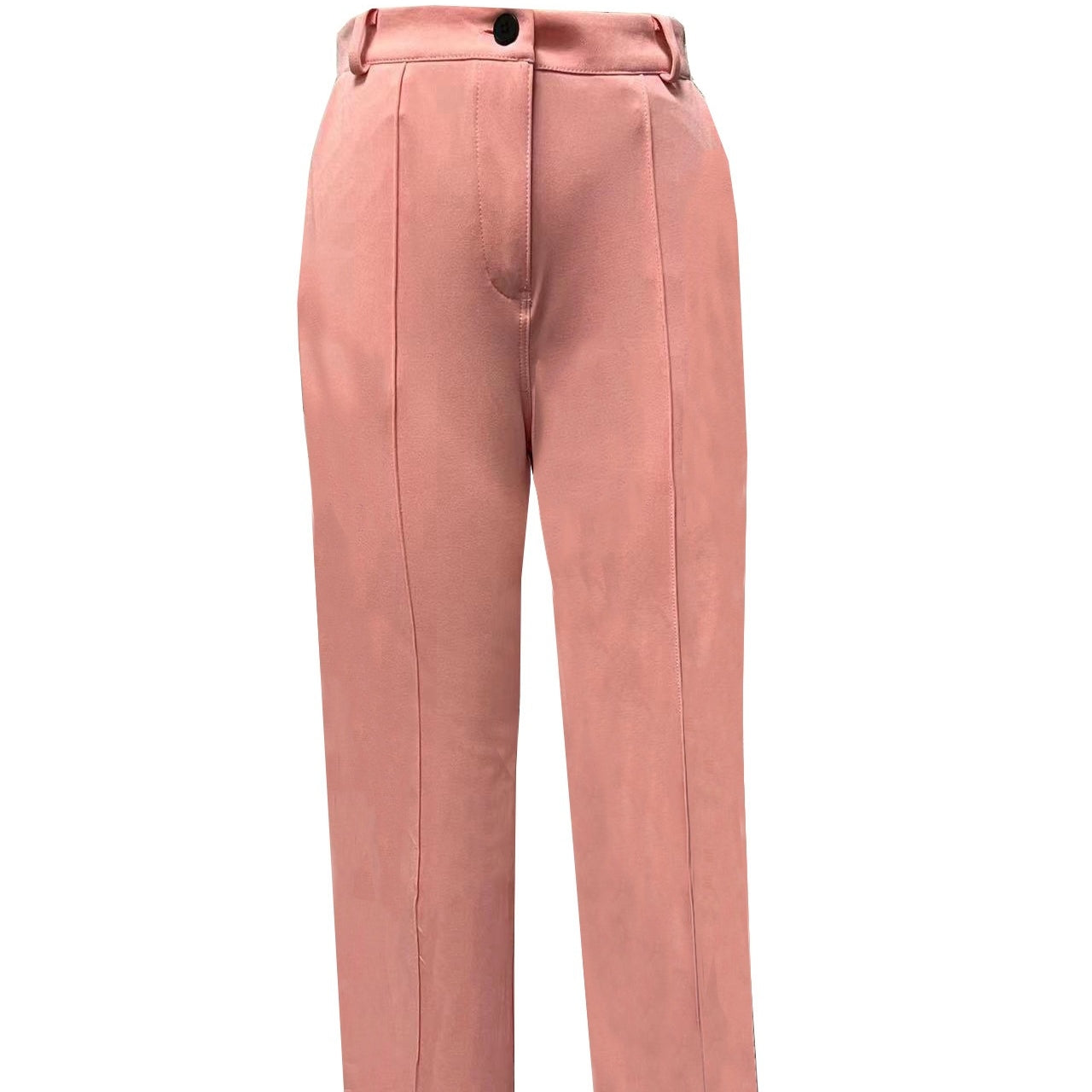 New Stylish Solid-Color Slim-Fit Elegant Women's Suit Pants