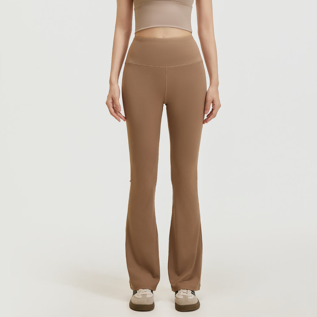 Flared Fitness And Pilates Workout Bell-Bottom Pants For Women