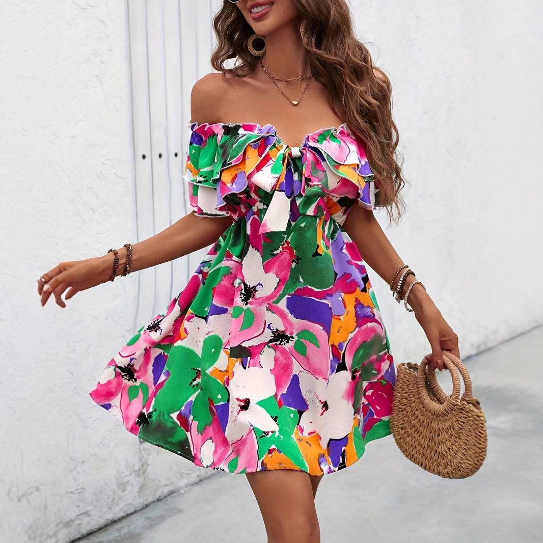 Stylish And Elegant Printed Dress For Women Perfect For Vacation
