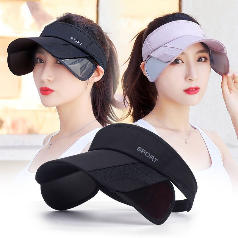 Summer Outdoor Sports Sun-Protection Flat-Brim Hat, Women's Casual Style