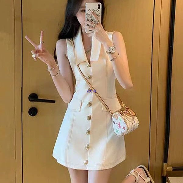 Petite Style Chic Sleeveless Mini Dress