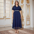 Elegant Evening Gown Tiktok-Style Plus-Size Women's Dress