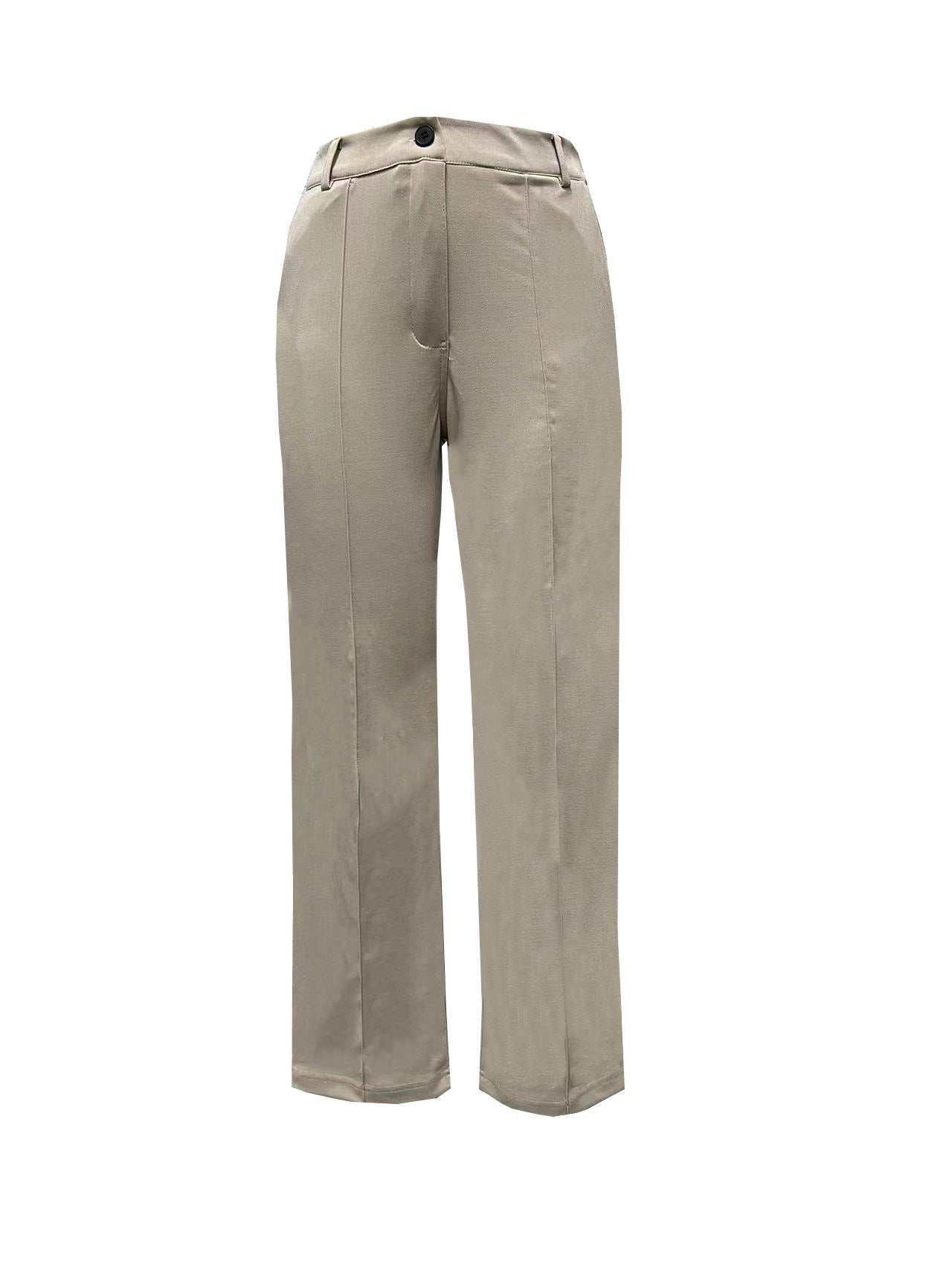 New Stylish Solid-Color Slim-Fit Elegant Women's Suit Pants