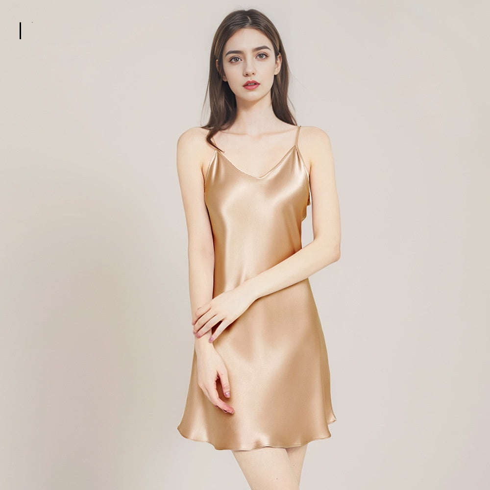 Women's Simple Summer Plus-Size Strap Mini Dress