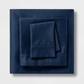 Twin/Twin XL Solid Performance 400 Thread Count Sheet Set Metallic Blue -Opens in a new window or tab
