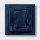 Twin/Twin XL Solid Performance 400 Thread Count Sheet Set Metallic Blue -Opens in a new window or tab