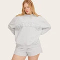 Women Mockneck Pullover Sweatshirt - ParkeOpens in a new window or tab