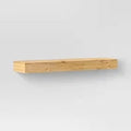 Threshold Modern Wood Wall Mounted Shelf Storage Floating Multicolor NaturalsOpens in a new window or tab