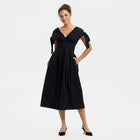 Women Tie Shoulder Midi Dress - A New DayOpens in a new window or tab