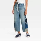 Women High-Rise Easy Barrel Bandana Print Jeans - Universal Thread Medium WashOpens in a new window or tab