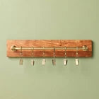 Brass and Wood Wall Rail with Clips - Hearth & Hand withOpens in a new window or tab