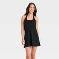 Women Knit High Neck Halter Active Dress - All In Motion BlackOpens in a new window or tab