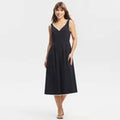 Women Contrast Lace Trim Midi Dress - A New DayOpens in a new window or tab