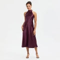 Women Midi A-Line Dress - A New Day Wine Red MOpens in a new window or tab
