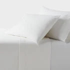 Full Ultra Soft Flannel Sheet Set White - ThresholdOpens in a new window or tab