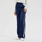 Women High-Rise Wide Leg Satin Track Pull-On Pants - A New DayOpens in a new window or tab