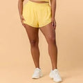 Blogilates Women Mommy & Me Tiny Bows Shorts - Yellow 1XOpens in a new window or tab