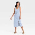 Women Tie-Front Twist Midi Dress - A New DayOpens in a new window or tab