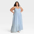 Women Cami Midi Sundress - Universal Thread Light Blue 2XOpens in a new window or tab