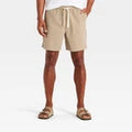 New ListingMen 7" Seersucker Pull-On Shorts - Goodfellow & Co™ Khaki MOpens in a new window or tab