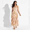 Women Flounce Tiered Maxi A-Line Dress - Wild FableOpens in a new window or tab