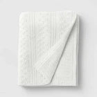 50"x60" Dimensional Knit Throw Off White - ThresholdOpens in a new window or tab
