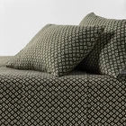 Queen Ultra Soft Flannel Sheet Set Green Geo - ThresholdOpens in a new window or tab