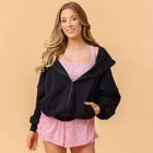 Blogilates Women Mommy & Me Marshmallow Full Zip Hooded Sweatshirt - DarkOpens in a new window or tab