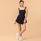 Blogilates Women Mommy & Me Princess Bow Back Dress - Black XSOpens in a new window or tab
