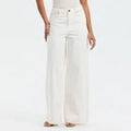Women Wide Leg Denim Pants - A New Day™ Cream 16Opens in a new window or tab