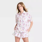 Women Mommy & Me Ruffle Short Sleeve Notch Collar Shirt and ShortsOpens in a new window or tab