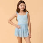 Blogilates Girls' Mommy & Me Ballerina Ruffle Dress - Blue Citrus PrintOpens in a new window or tab