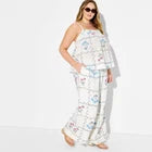 Women Embroidered Wide Leg Pull-On Pants - Wild Fable White MOpens in a new window or tab