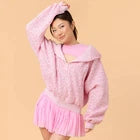Blogilates Women Mommy & Me Marshmallow Full Zip Hooded SweatshirtOpens in a new window or tab