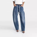 KBB by KAHLANA Women Mid-Rise Barrel Leg 'The Lynnox Jean'Opens in a new window or tab