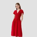 Women Flutter Short Sleeve Maxi A-Line Dress - Universal ThreadOpens in a new window or tab