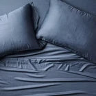 Queen 400 Thread Count Rayon from Bamboo Sheet Set Dark Mineral BlueOpens in a new window or tab